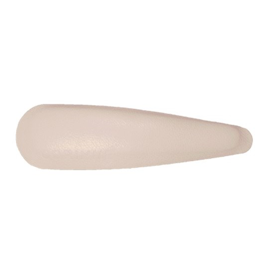 Corinne Leather Barette Cream