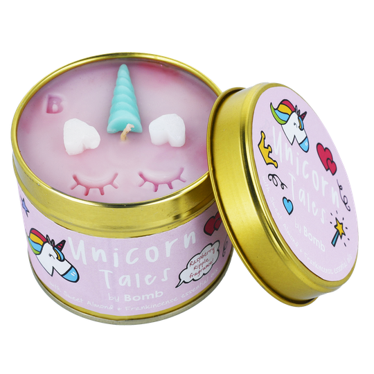 Bomb Cosmetics Tin Candle Unicorn Tales