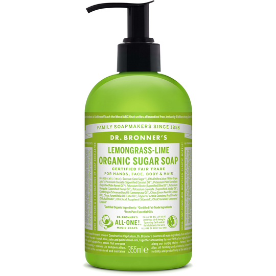 Dr. Bronner's Shikakai Soap Lemongrass Lime 355 ml