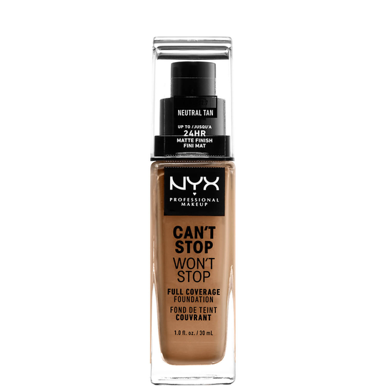 NYX Professional Makeup Can't Stop Won't Stop 24 Hour Foundation (olika nyanser) - Neutral Tan