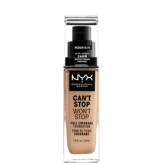 NYX Professional Makeup Can't Stop Won't Stop 24 Hour Foundation (olika nyanser) - Medium Olive