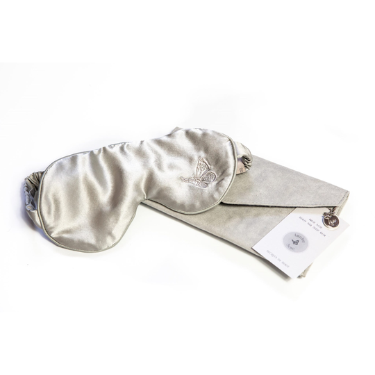 Amelie Soie Secrets de beauté Premium Collection Silk Sleep Mask Grey
