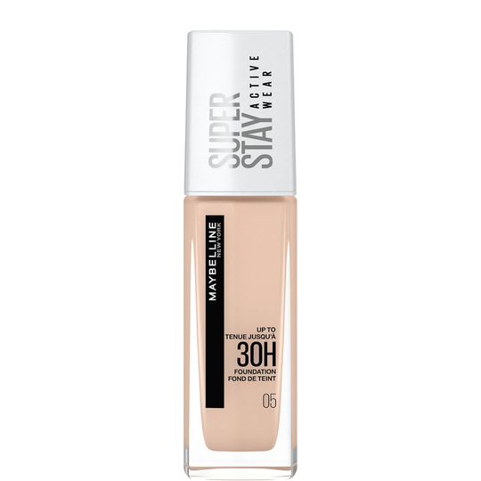 Maybelline Superstay Active Wear Full Coverage 30H Liquid Foundation with Hyaluronic Acid 30ml - 05 Light Beige