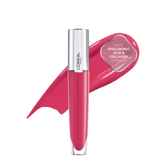 L'Oreal Paris Brilliant Signature Plumping Lip Gloss 7ml (Various Shades) - 408 Accentuate