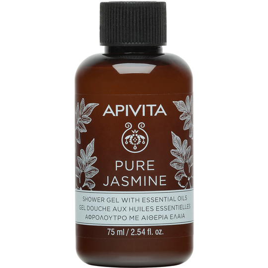 APIVITA Pure Jasmine Travel Size Shower Gel with Essential Oils with