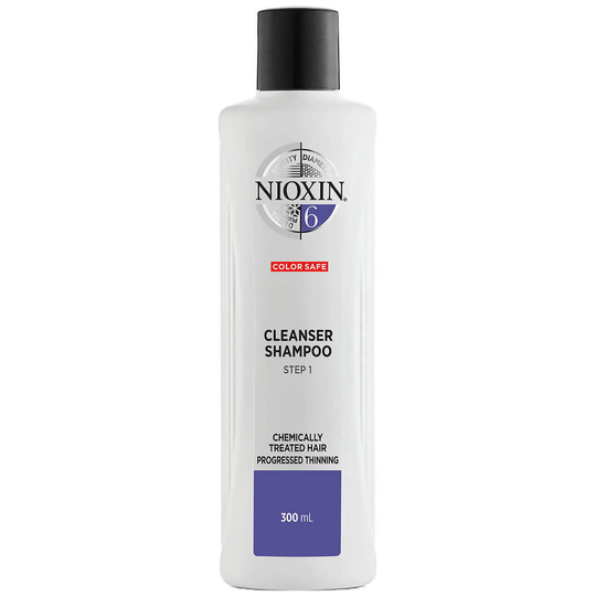 NIOXIN 3-Part System 6 Cleanser Shampoo for Chemically Treated Hair with Progressed Thinning 300 ml