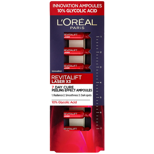 L'Oréal Paris Revitalift Laser X3 7 Day Cure Peeling Effect Ampoules (7 x 1.3ml)