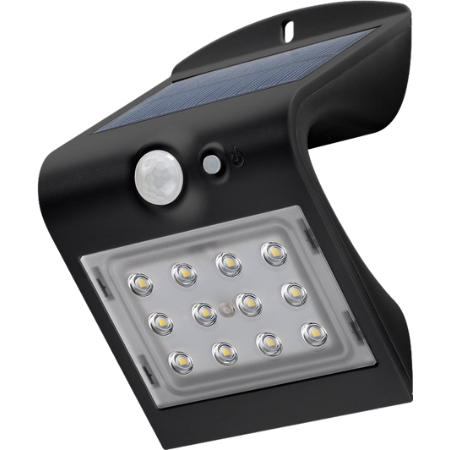 Goobay LED Solcell Vägglampa M. Rörelsesensor - 1,5W