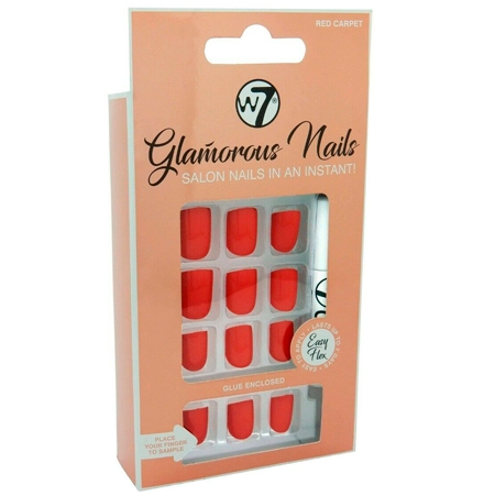 W7 Glamorous Nails Red Carpet - 24 st