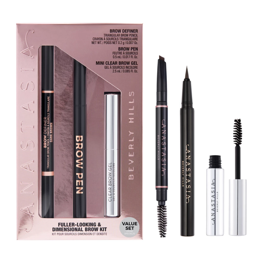 Fuller Looking + Dimensional Brows Gift Box Dark Brown
