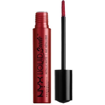 NYX Liquid Suede Metallic Mat Läppstift Biker Babe