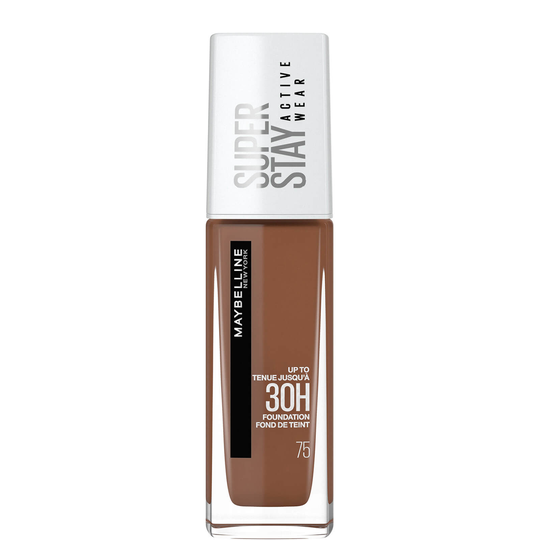 Maybelline Superstay Active Wear Full Coverage 30H Liquid Foundation with Hyaluronic Acid 30ml - 75 Mocha