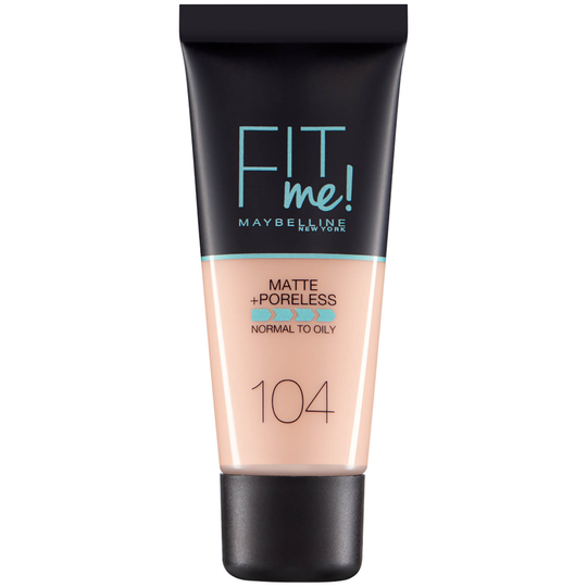 Maybelline Fit Me! Matte & Poreless Foundation 30 ml (olika nyanser) - 104 Soft Ivory
