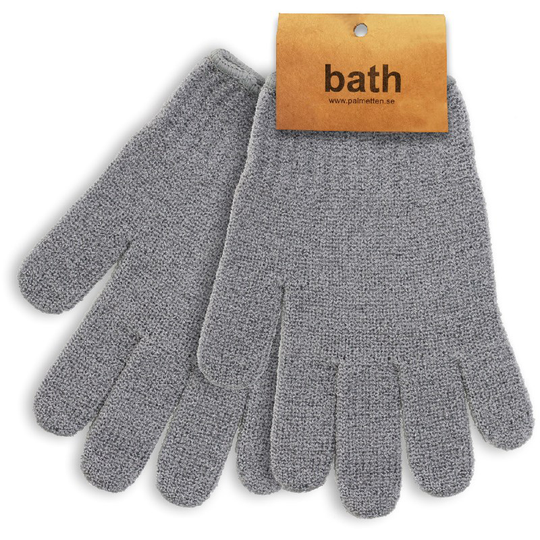 Palmetten Massagevante 2-pack Ljusgrå Massage Glove, 2-pack, Light Gre