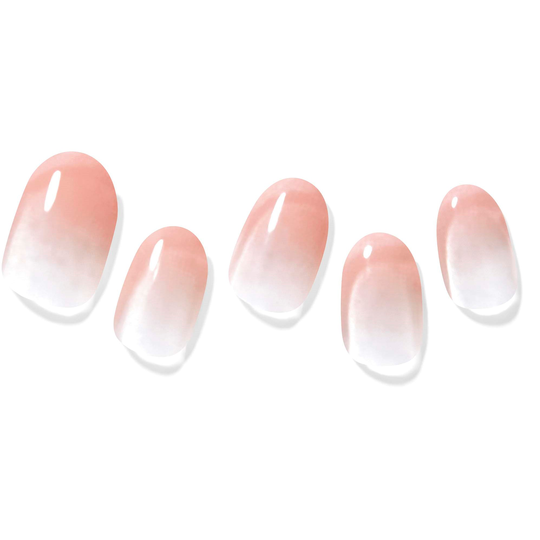 Dashing Diva Glaze Semi Cured Gel Premium Art Nail Strips Coral Blosso