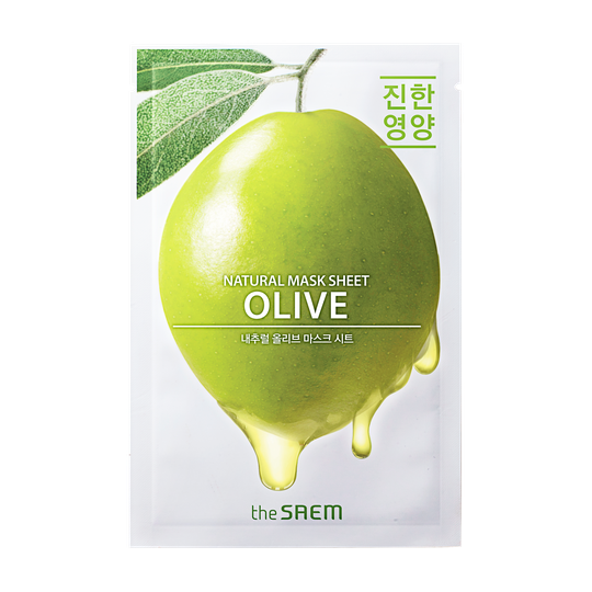The Saem Natural Olive Mask Sheet Mascarilla Oliva 21 ml