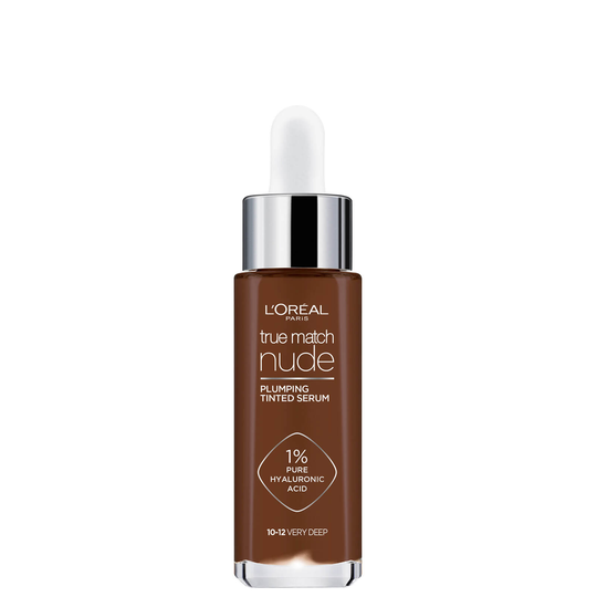 L'Oréal Paris True Match Nude Plumping Tinted Serum (Various Shades) - 10-12 Very Deep