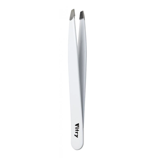 Tweezers Slant Ends White