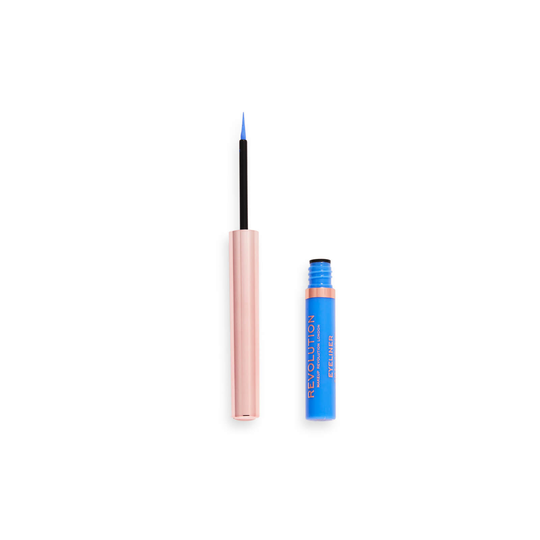 Makeup Revolution Neon Heat Coloured Liquid Eyeliner 10g (Various Shades) - Sky Blue