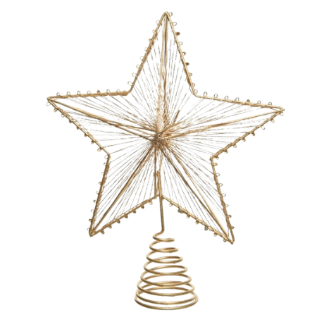 Decoris Guld Glitter Julgran Stjärna