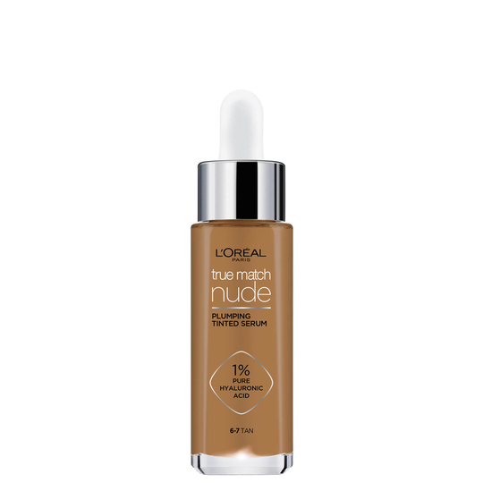 L'Oréal Paris True Match Nude Plumping Tinted Serum (Various Shades) - 6-7 Tan