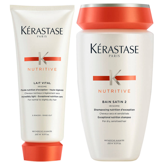 Kérastase Nutritive Bain Satin 2 250 ml & Nutritive Lait Vital 200 ml