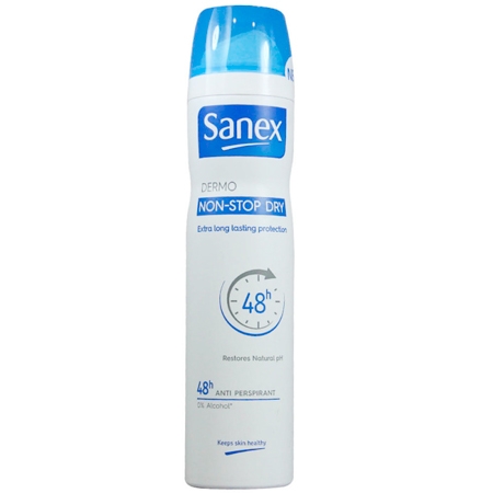 Sanex Dermo Non-Stop Dry Deodorant Spray - 250ML
