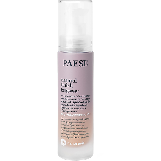 PAESE Natural Finish Longwear Foundation No 2,5 Sand Beige