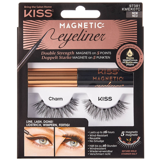 KISS Magnetic Eyeliner/Eyelash (olika alternativ) - Option:Charm