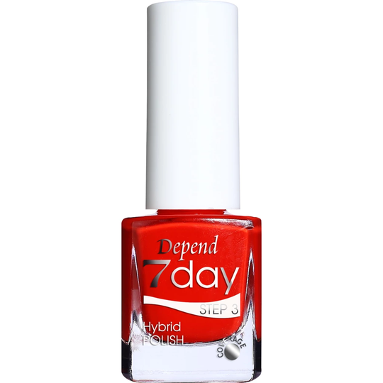 7 Day Nail Polish - Cosy Glam Collection 7221 Red Makes Me Smile