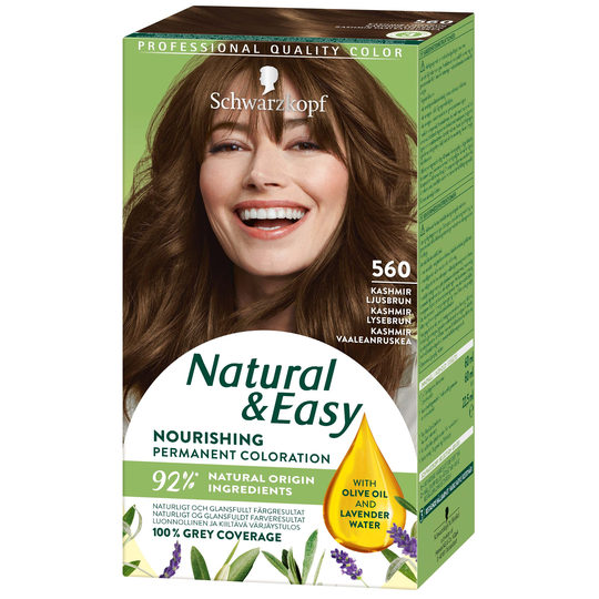 Schwarzkopf Natural & Easy Hair Color 560 Kashmir Ljusbrun