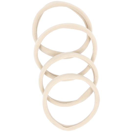 By Lyko 4-pack Soft Hair Ties White