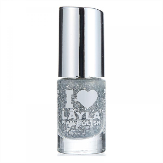 Layla I love Layla Nagellack Glitty Silver