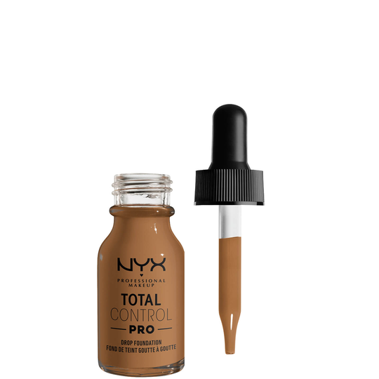 NYX Professional Makeup Total Control Pro Drop Controllable Coverage Foundation 13ml (Various Shades) - Nutmeg
