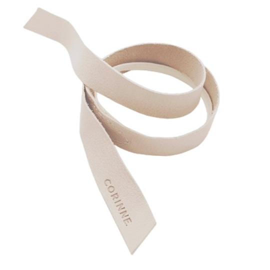 Corinne Leather Band Short One Layer Cream