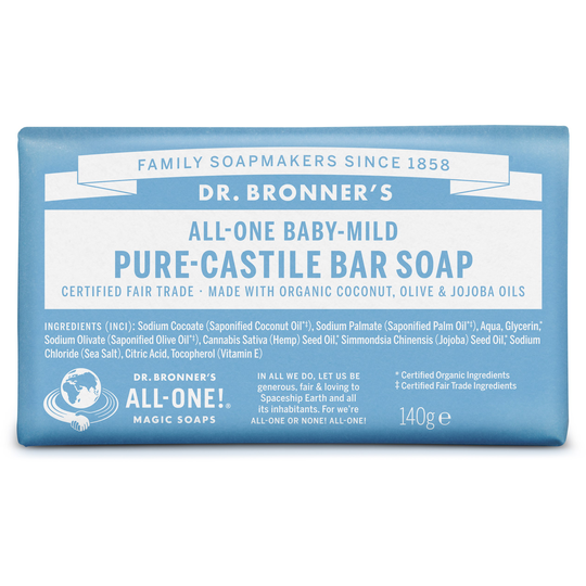 Dr. Bronner's BarSoap Neutral-Mild 140 g