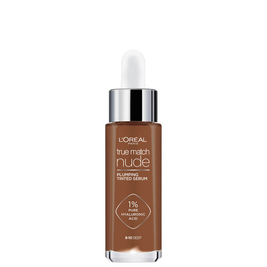 L'Oréal Paris True Match Nude Plumping Tinted Serum (Various Shades) - 8-10 Deep