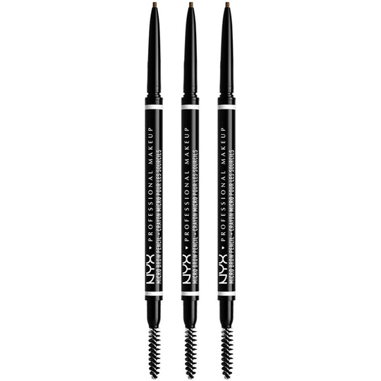 NYX PROFESSIONAL MAKEUP Micro Brow Pencil Ash Brown x 3