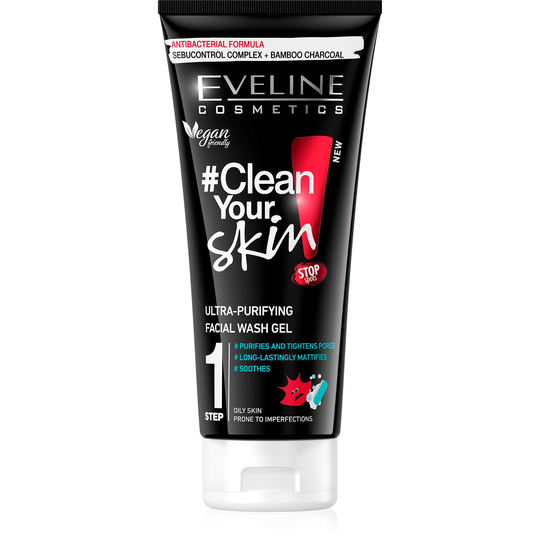Eveline Cosmetics Clean Your Skin Ultra-Puryfing Facial Wash Gel 200