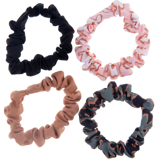 Dazzling Mini Scrunchies 4-pack