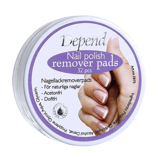 Dip-in Nagellackremover Snabb/Doftfri Nail Polish Remover Pads