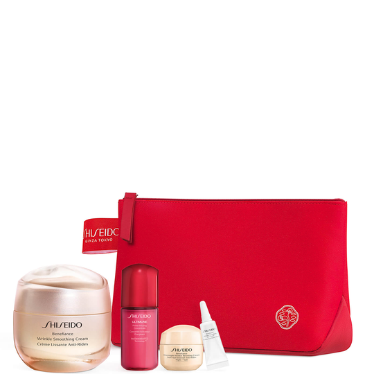 Shiseido Benefiance Wrinkle Smoothing Cream Pouch Set