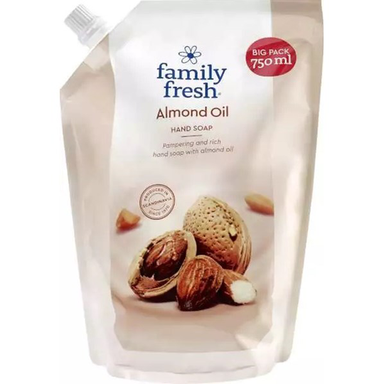 Family Fresh Handtvål refill Almond 750 ml