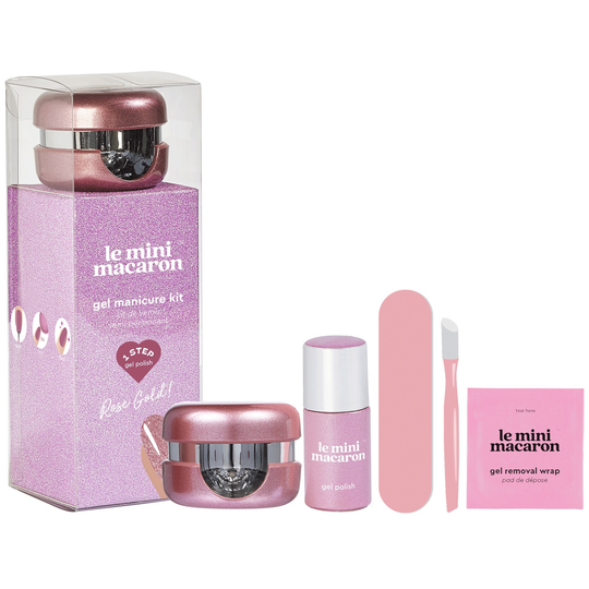 Le Mini Macaron Manicure Kit Rose Gold