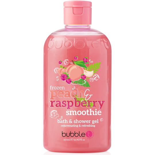 BubbleT Peach & Raspberry Smoothie Bath & Shower Gel 500 ml