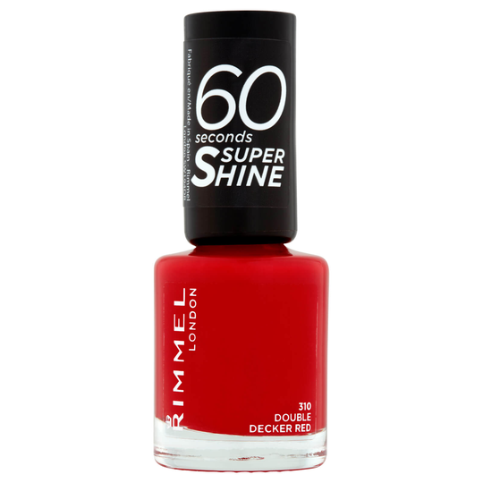 Rimmel 60 Seconds Super Shine Nail Polish 8 ml (olika nyanser) - Double Decker Red