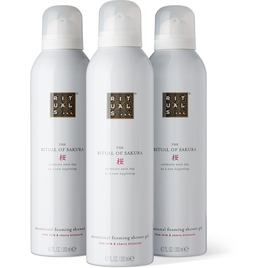 Rituals The Ritual of Sakura Shower Foam Value Pack 3x200 ml