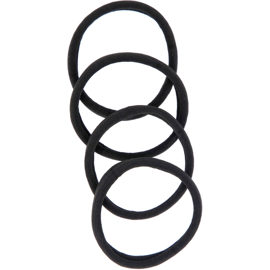By Lyko 4-pack Soft Hair Ties Black