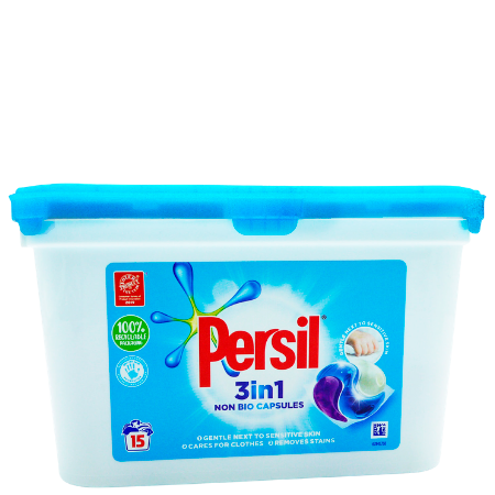 Persil 3in1 Icke-bio Tvättkuddar - 15 PCS