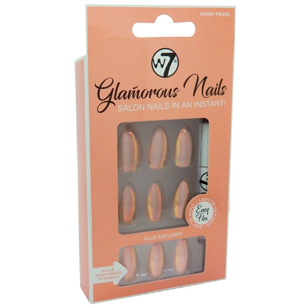 W7 Glamorous Nails Shiny Pearl - 24 st